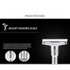1SET Manual Razor Men's Razor Manual Adjustable Sharpness Zinc Alloy Vintage Razor