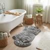 Non-Slip Cat-Shaped Area Rug Anti-fouling Cartoon Carpet Soft Home Decor Carpet  Bedrooms
