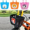 Multicolors Children Kids Basket Cartoon Patten Student Front Basket  Bike Accessories