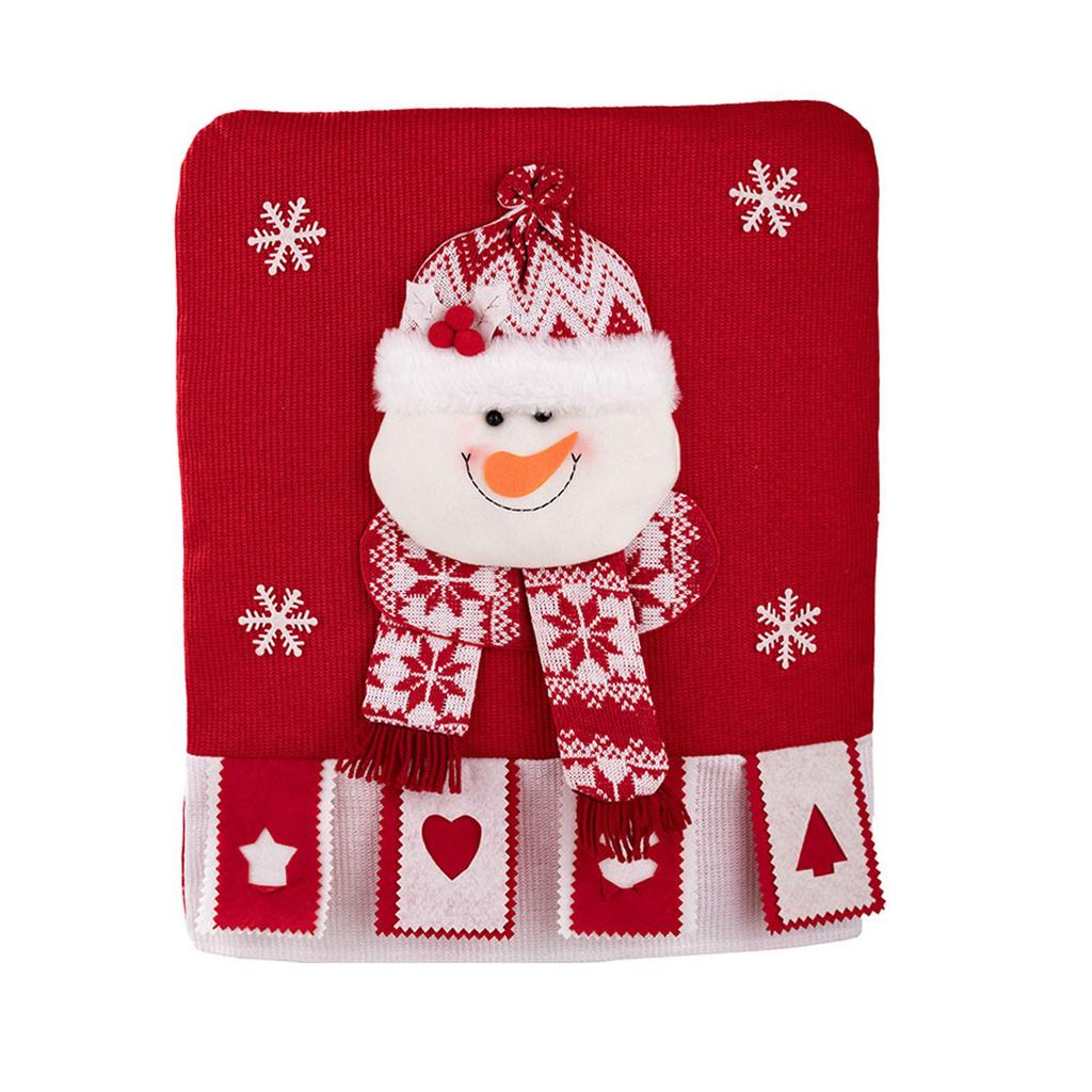 Christmas Chair Cover Snowman Santa Claus Elk Deer Chair Cover Christmas Table Decoration Dining Chair Cover Xmas Party Supplies
