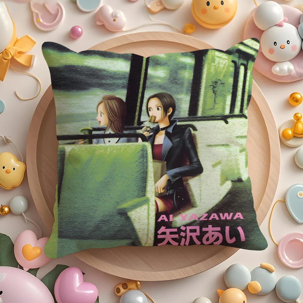 Anime N-N-NANA Cushion Cover Home & Car Multi-Scene Pillow Cover - Reversible, Soft & Durable for Daily Use