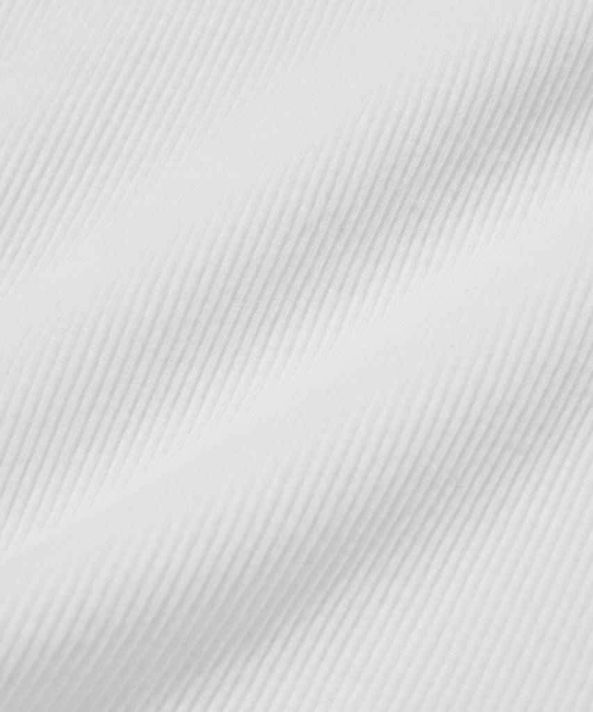Seuweideu Ribbed Henley Neck [White]
