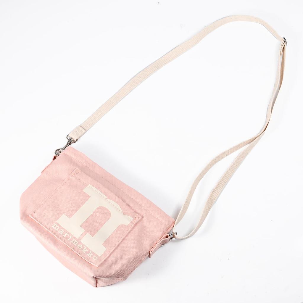 Marimekko MONO MINI Solid Shoulder BagCrossbody Bag, Women's, Pink, 94155 094155 418, Scandinavian Design [Product Code]