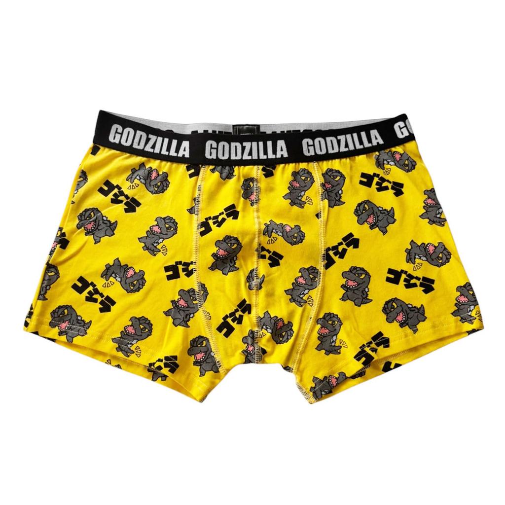 Small Planet Godzilla Boxer Briefs with Logo Illustration Men's (Size L)