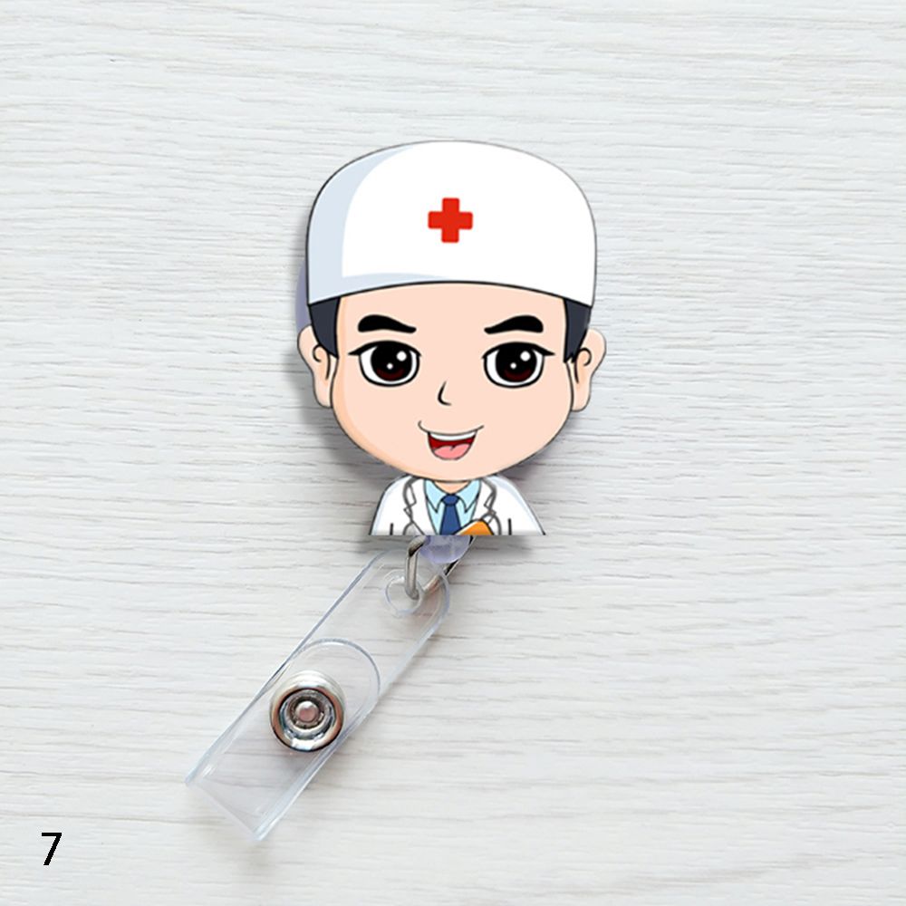 Fashion Stationery Office Supplies Mini Badge Holder Retractable ID Name Card Lanyards