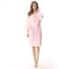 Plain Color Thin Bathrobe Cotton Double Layered Washed Gauze Women's Yukata Kimono Style Women's Nightgown
