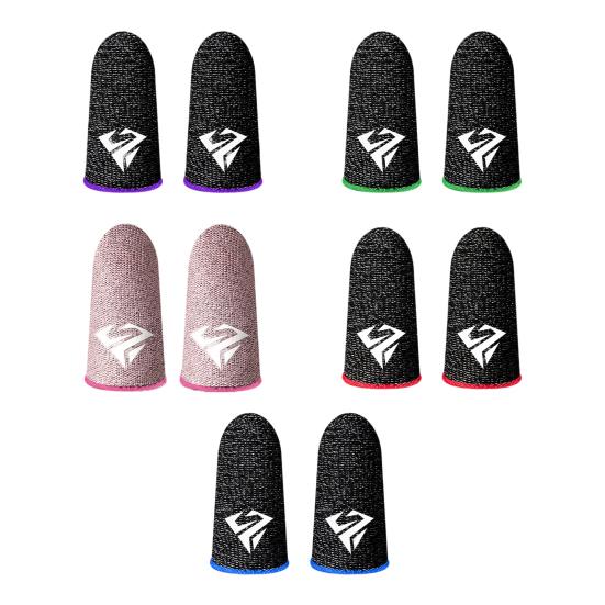 5 párů návleků na prsty Mobilní herní chránič prstů Ultra-vysoká citlivost, nepoškrábání, prodyšnost Konečky prstů Kryty prstů Rukavice na palce