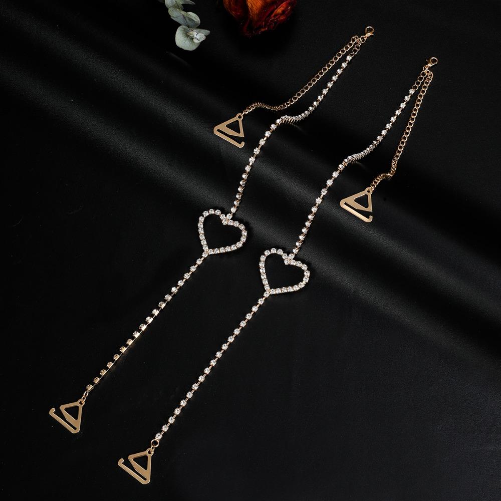 2Pcs Slip Resistant Bra Straps Lingerie Accessories Crystal Shoulder Belts Shoulder Straps Women