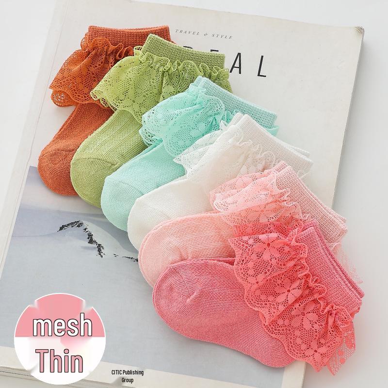 Summer Lace Mesh Socks for Girls - Thin Princess Style