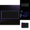Gaming Rgb Mouse Pad With Led Lighting Non Slip Rubber Desk Mat Large Size For Esports And Office