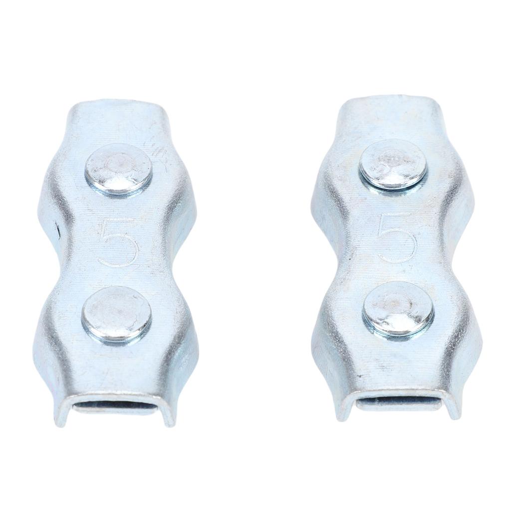 25PCS M5 PE Rope Connectors with 2 Silicone Copper Wires Galvanized Steel Polyethylene Cord Connector for Electric