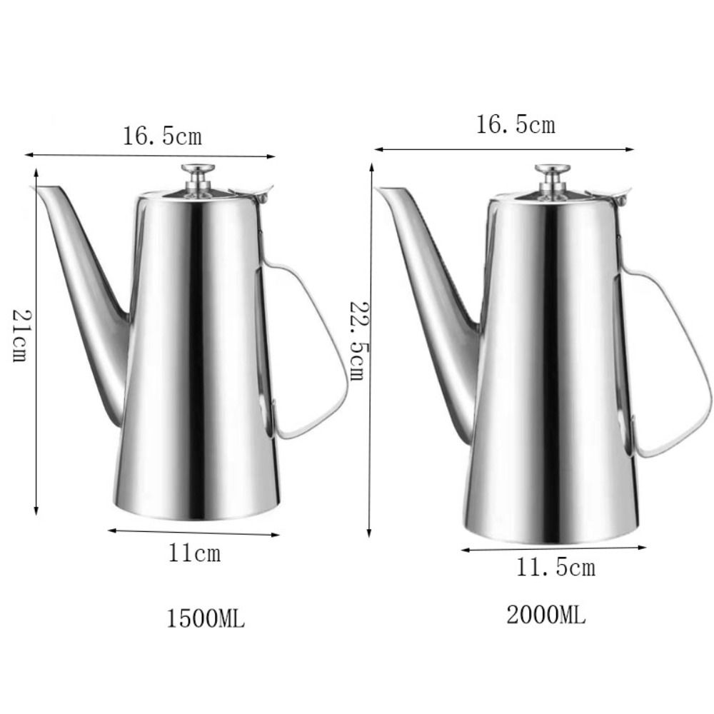1500/2000ml Teapot Long Spout Water Jug Drink Accessories Cold Kettle  Hotel