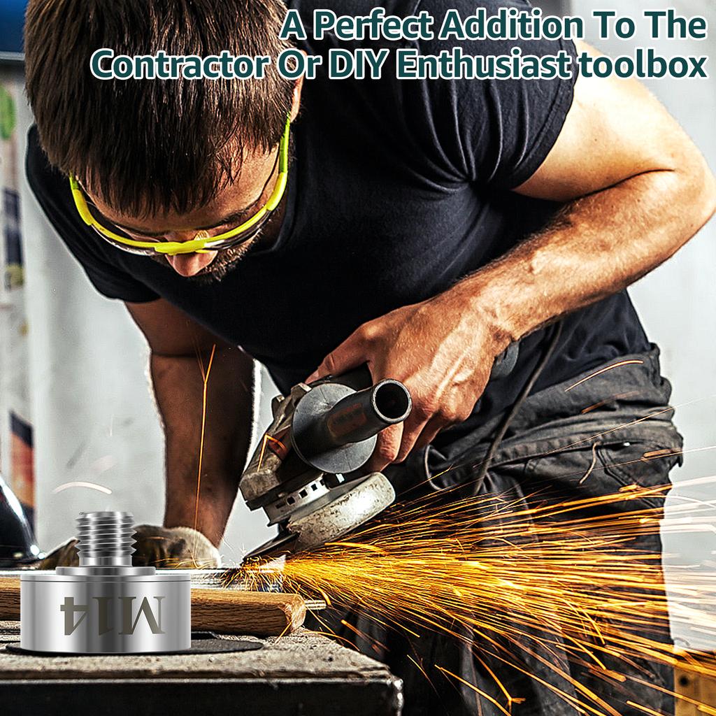 Adaptor Toorise pentru X Lock la filet M14, adaptor convertor X-Lock din oțel inoxidabil 304 pentru adaptor de lamă de tăiere a polizorului unghiular