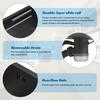 Drop in Single Bowl Bar Sink Black Waterfall Kitchen Sink, Stainless Steel with Cup Rinser, In/Undermount Farmhouse Workstation Multiple Accessories
