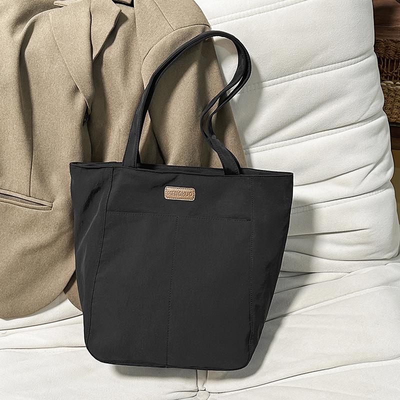 Large Capacity Canvas Bag Student Class Commuter Tote Bag