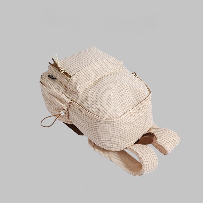 Schoolbag School Bag Junior High School Girl High School Student Niche Plaid Backpack Women 1011 New College Student Computer Bag Backpack