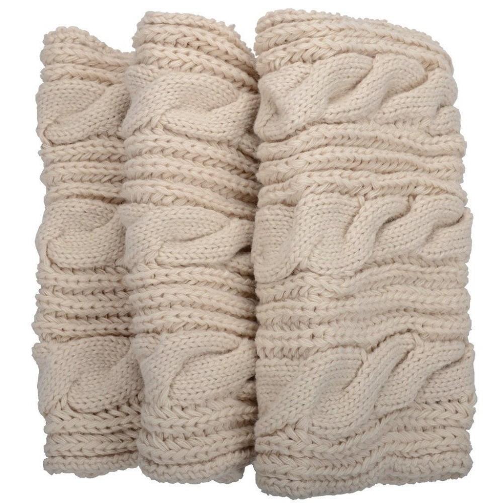 Thickened Knitted Scarf Solid Color Warm Scarves Simple Wool Bib Men