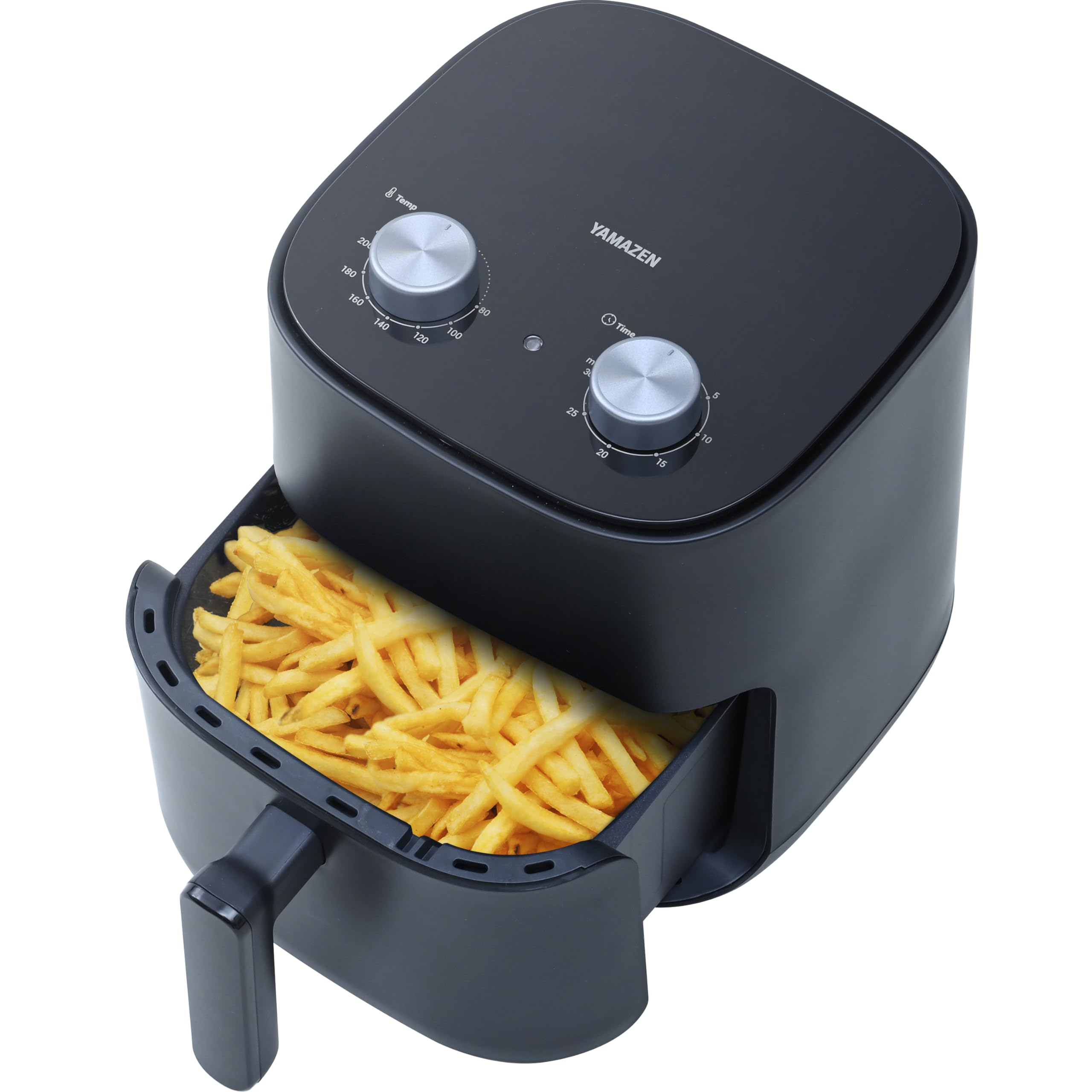 

Air Large Electric Air For 3 to 5 Home Fried Delicious Temperature Рецепт Книга Черный [Yamazen] Фритюрница, 4.5L, Емкость, Фритюрница, Без масла, Фритюрница, Люди,