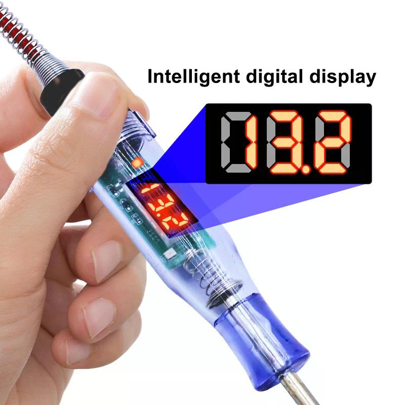 5V-120V Car Tester Pen Voltage Circuit Test DC Digital Display Electric Pen Probe Pen Auto Diagnostic Tools 2V 12V 24V 48V