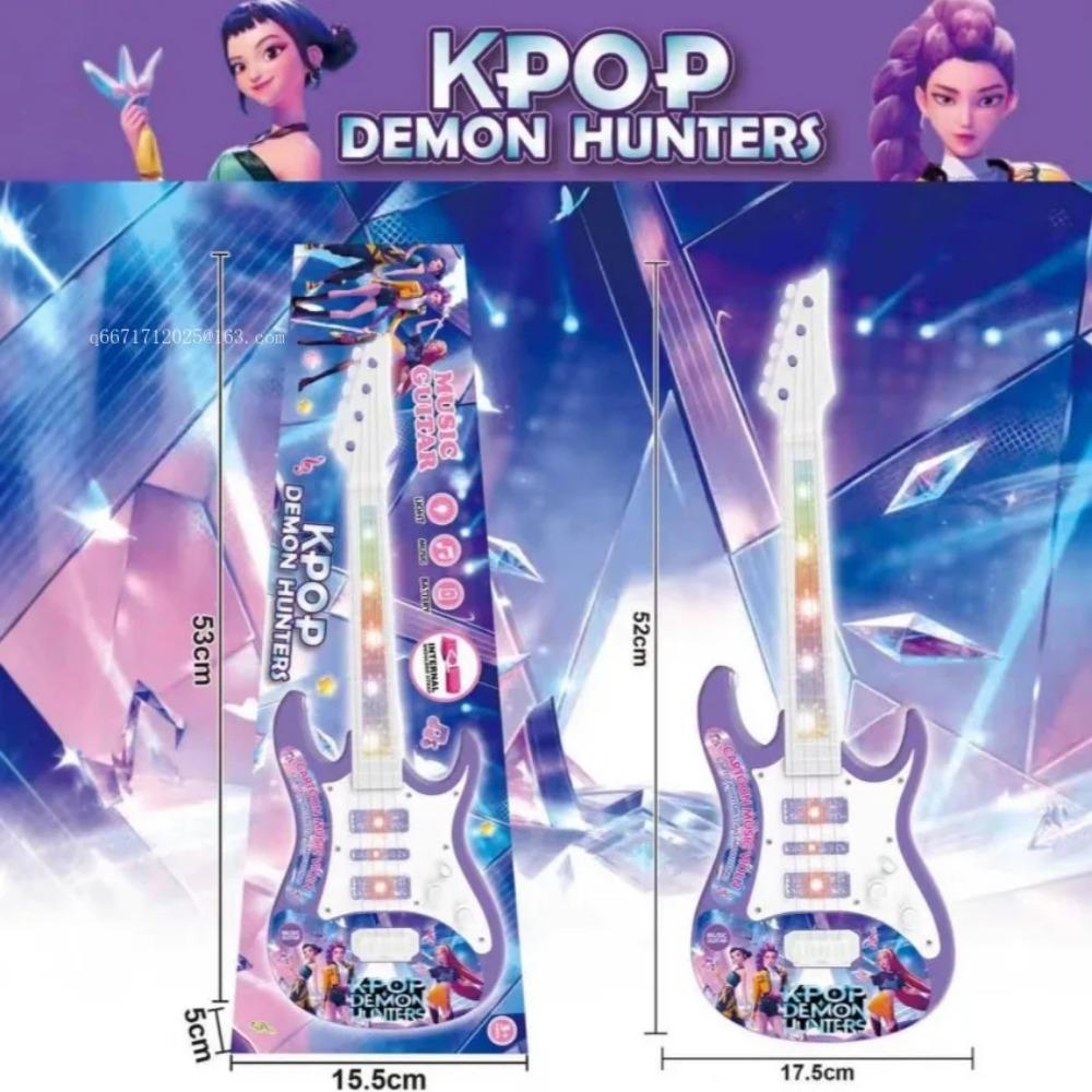 kpop Witch Huntress Squad Music Children's Toy with Light-Up Guitar Song Playing Feature Ideal Halloween & Christmas Gift for Ki