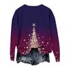 Women's Fashion Printed Long Sleeve Loose Round Neck Sweatshirt Top Fall