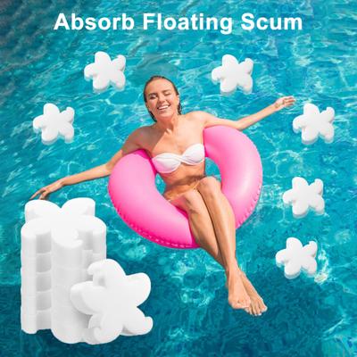 10 Pcs Pool Sponge Oil Absorber Hot Tub Scum Absorber Sea Turtle Octopus Starfish Flower Floating Filter Sponge Scum Remover for Swimming Pools Spas