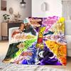 Dragon Ball Z Print Blanket Warm Comfortable Flannel Blanket Suitable for Bedrooms,Sofas, Beds,Chairs,Travel -QIAO15
