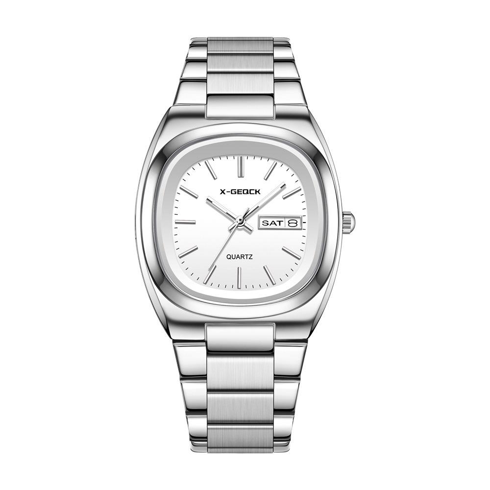 High-Value Watch Women S Light Luxury Hong Kong Style Double Calendar Women S Watch Steel Belt Watch Women S Niche Light Luxury Quartz Watch Women