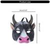 Cow Mask,Animal Masquerade Mask Cow Head Mask for Adult Kids Ox-Head Mask for Festival Cosplay Halloween Costumes