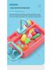 Children's Electric Dishwasher Toy: Reusable Water Sink and Kitchen Utensils Set