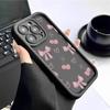 Cherry Bow Black Groove Full Coverage Phone Case for Samsung & iPhone 13 To 17