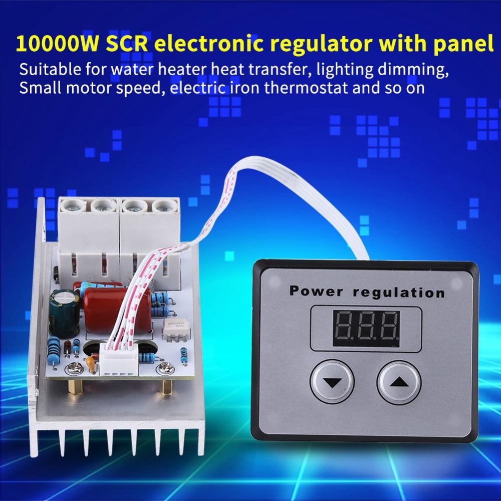 10000W SCR Spannungsregler AC 220V 80A Dimmschalter Motorcontroller Leistungsregelung