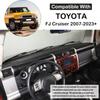 Aunginsy Car Center Console Dashboard Panel Trim Cover Fit for Toyot@a FJ Cruiser 2007-2021 Car Dashboard Dial Panel Cylindrical Trim Frame Dial