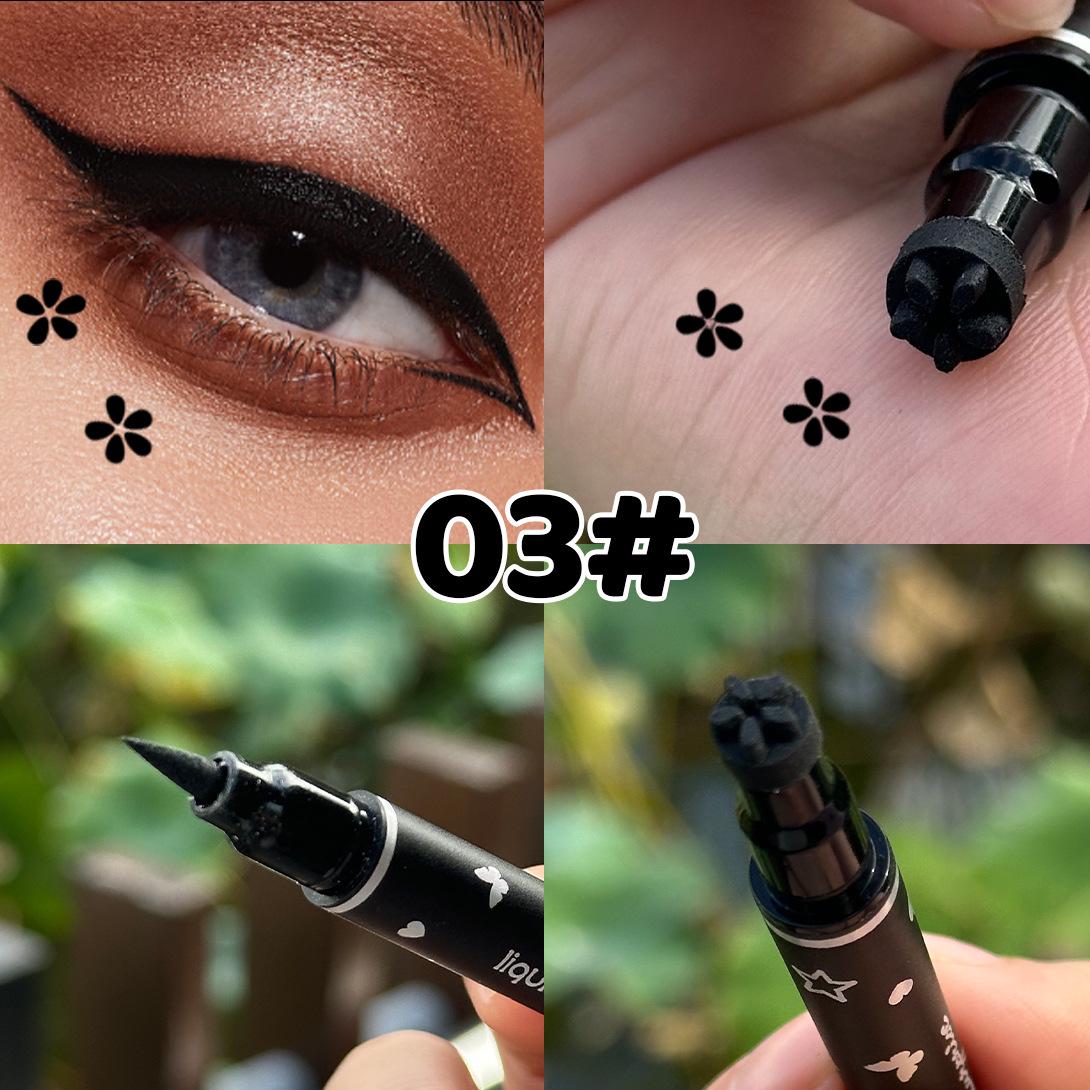 

DragonRanee Double-Ended Stamp Eyeliner: Star, Heart, Plum Blossom Eye Embellishments