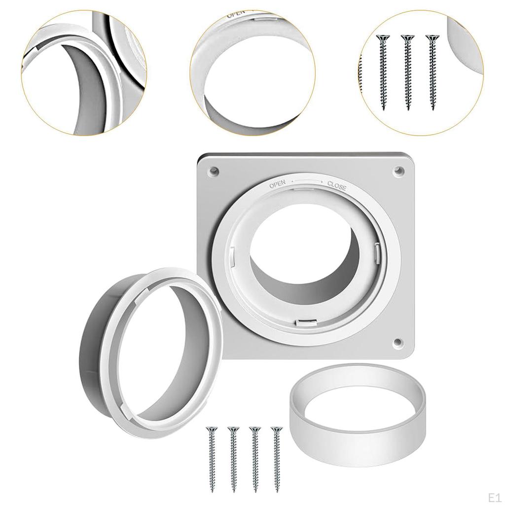 Dryer Vent Hose Connector Kit Premium Fits 4 inch Tubes Professional Adapter No