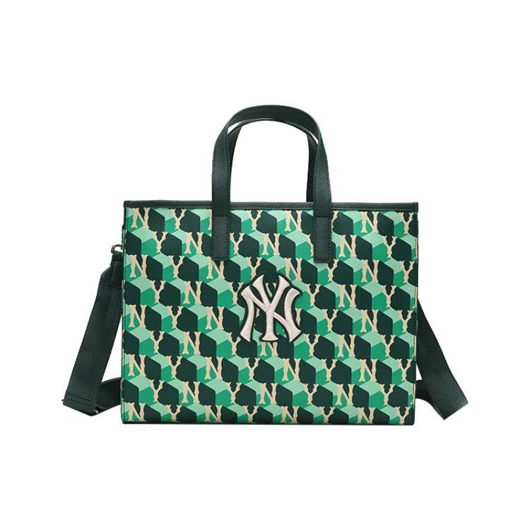 

MLB Monogram Series NY Yankees Retro Geometric Letter Print Large Logo Tote Bag Unisex Tote Bag Dark-Green 3AORM042N-50GND Dark Green
