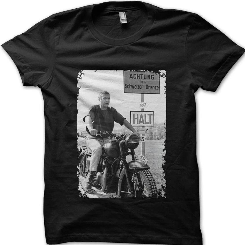 The Great Escape Biker Motorcycle WW2 Biker TR6 cotton t-shirt 8949 3XL