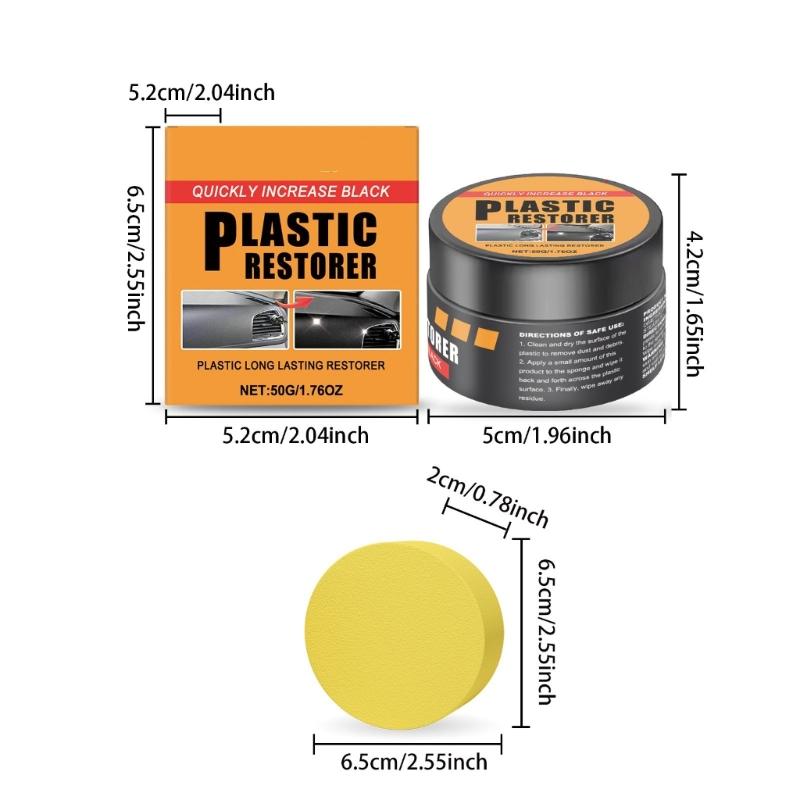 Car Interior Restorer Paste Deep Cleans And Revives Leather Plastic Surfaces For Long Lasting Protection Renewal Cream