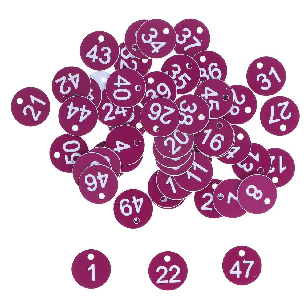 50Pcs Round Shape Beehive Markers Numbered 1-50 Apiary Labels Breeding Mark Labels Apiary Use