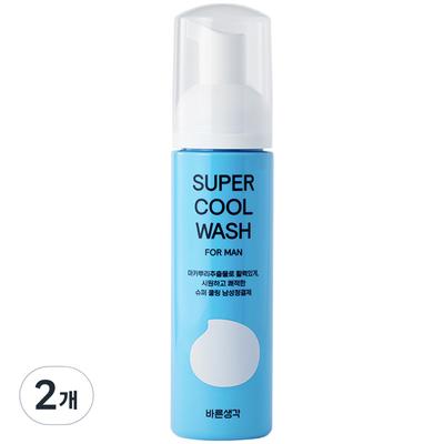 Barunsaengkang Super Cool Wash Erkekler İçin Temizleyici, 200ml, 2 adet
