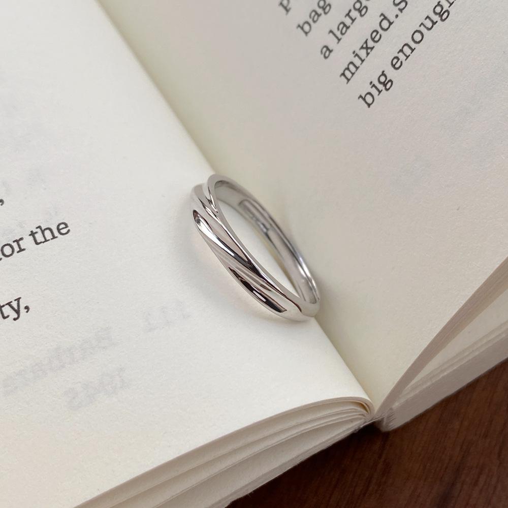 S999 Sterling Silver Rupert's Tear Matching Rings for Couples: Elegant Plain Band for Men and Women - Ideal Valentine's Day Gift