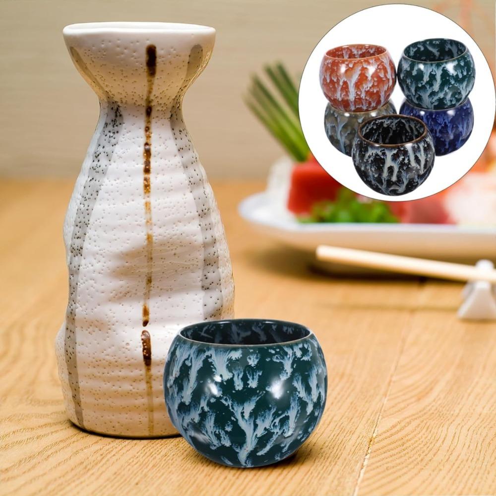 Ceramic Tea Cup Traditional Chinese Design Portable Daily Use Teacup for Tea Ceremony and Present for Friends and Family