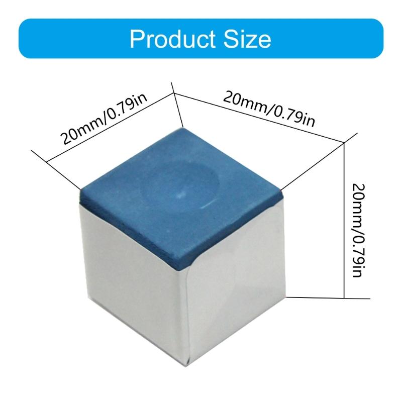 4/6/8/12pcs Billiard Cue Tip Chalk Replacement Nonslip Square Cue Chalk Powder Billiard Cue Tip Chalk Pool Accessory