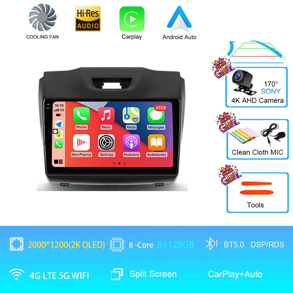 Android14 Video Player Carplay For Chevrolet Holden S10 TRAILBLAZER COLORADO ISUZU DMAX GPS Car Radio Audio Multimedia Stereo