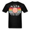 Pluto Never Forget 1930 - 2006 Vintage Shirt Solar System Planet Science T-shirt