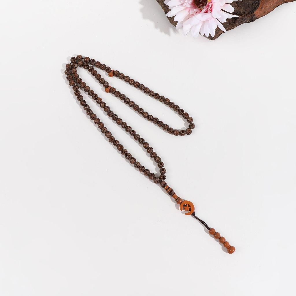 Handmade 99-Bead Handheld Muslim Prayer Rosary from the Middle East