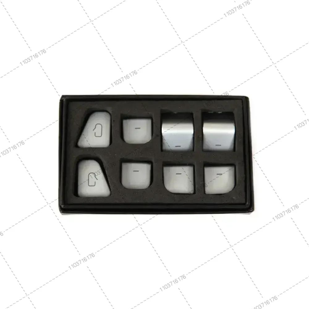 Für Tesla Model 3 Model Y Auto Fensterheber Schalter Knopf Aufkleber Tür Knopf Aufkleber Innenraum Auto Zubehör