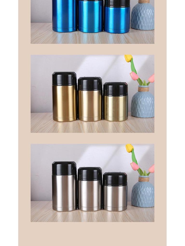 316 Stainless Steel Double-Layer Insulated Food Jar - Large Capacity Portable Vacuum Bottle