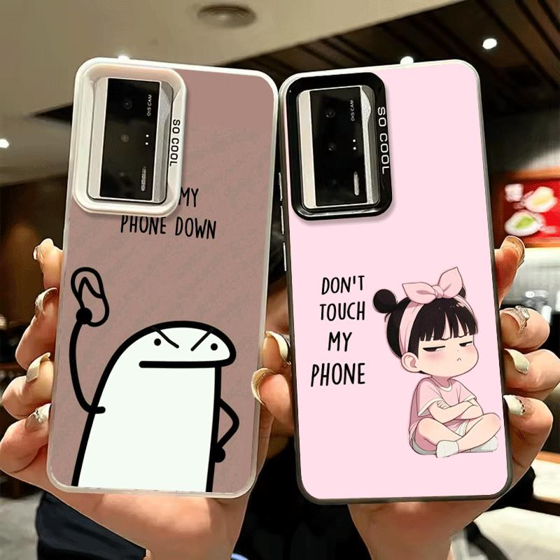 Funny Dont Touch My CallPhone Shockproof Phone Case for Xiaomi Poco X7 X6 X5 X3 Pro F7 Ultra M8 Redmi 15C 15 14C 13C 12C 10C 13