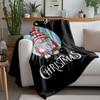 Tuniu Cute Christmas Gnome Throw Blanket - Festive Holiday Gift for Home Decor, Sofa Bed Room Decoration